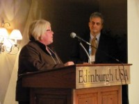 Representative Linda Slocum accepts 2010 Charter School Champion Award